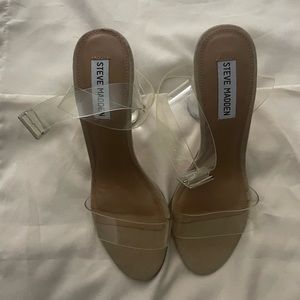 Fabulous clear heels.